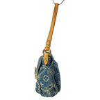 Louis Vuitton Shoulder Bag Monogram Denim Mini Pleaty Blue Cotton — view 4