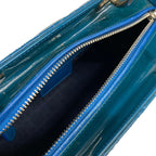 Dior Handbag Lady Bag Blue Leather — view 7