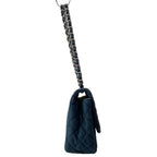 Chanel Shoulder Bag Single Flap Quilted Navy Chain Silver Cruise Line — view 2