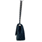 Chanel Shoulder Bag Single Flap Quilted Navy Chain Silver Cruise Line — view 4