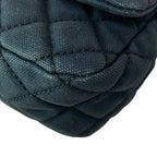 Chanel Shoulder Bag Single Flap Quilted Navy Chain Silver Cruise Line — view 6
