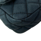 Chanel Shoulder Bag Single Flap Quilted Navy Chain Silver Cruise Line — view 7