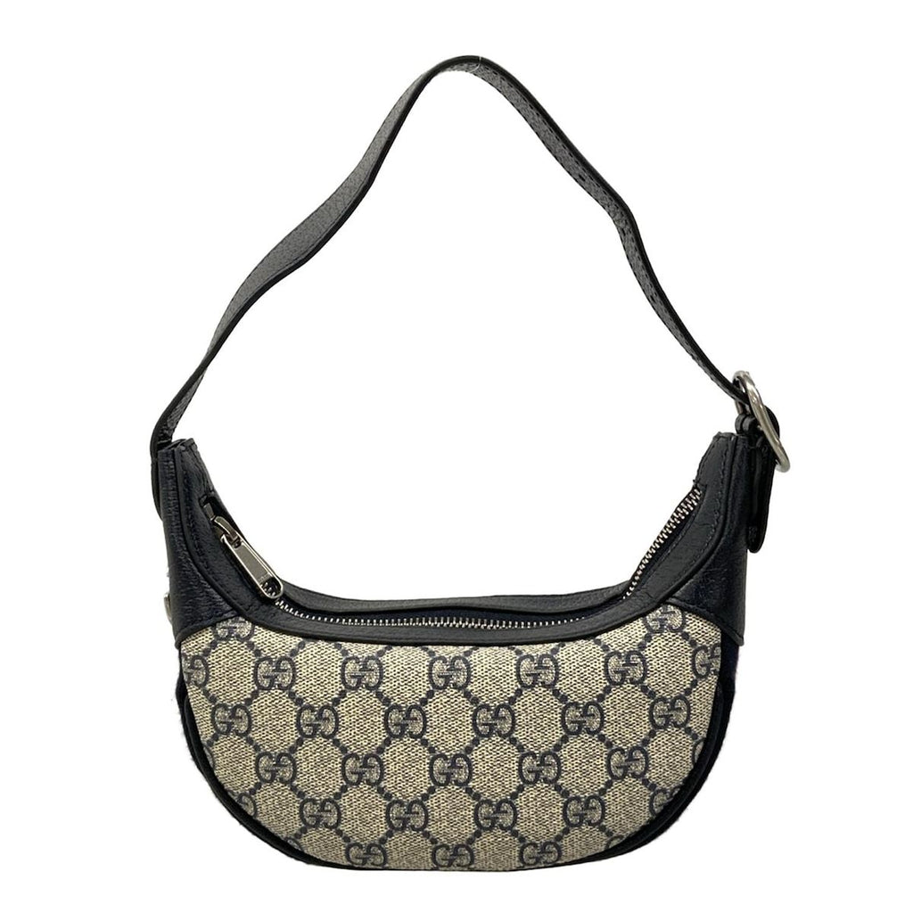 Gucci Ophidia GG Mini Bag Navy Ivory Red Leather