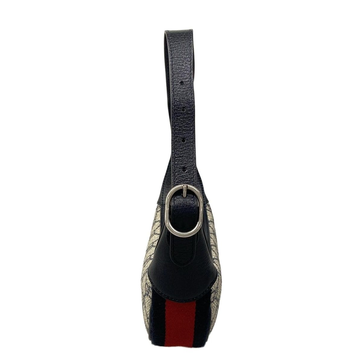Gucci Ophidia GG Mini Bag Navy Ivory Red Leather — view 4