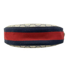 Gucci Ophidia GG Mini Bag Navy Ivory Red Leather — view 5