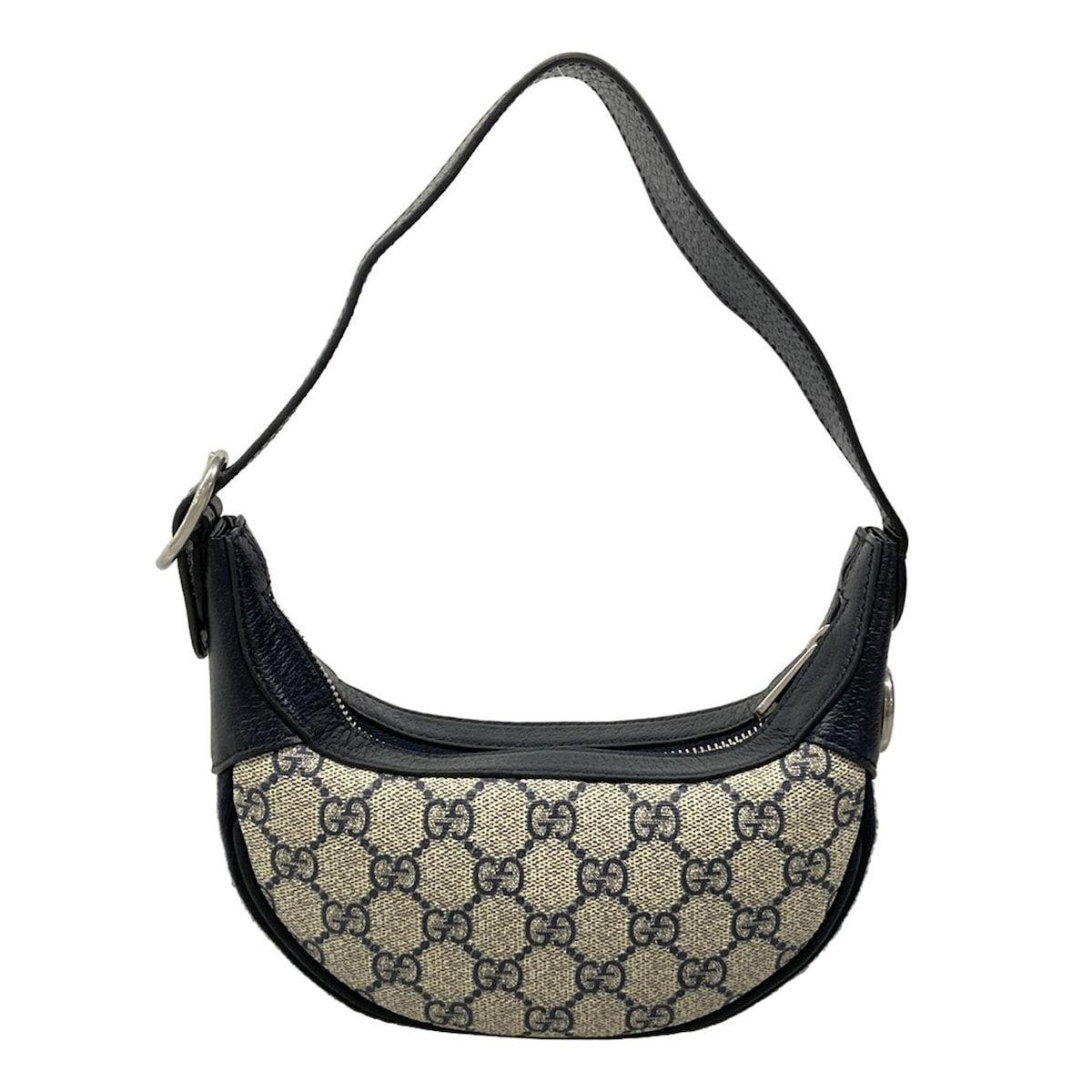 Gucci Ophidia GG Mini Bag Navy Ivory Red Leather — view 3