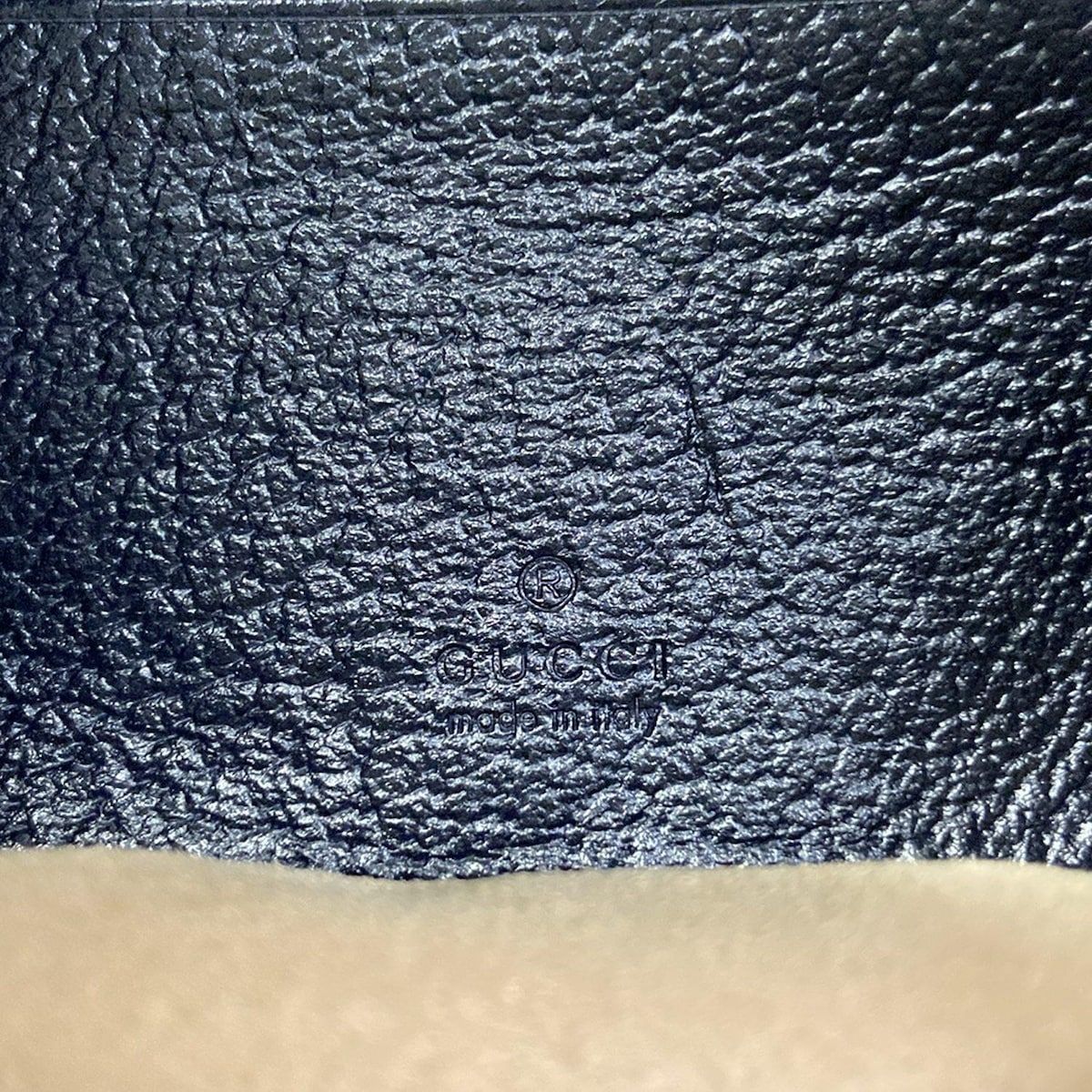 Gucci Ophidia GG Mini Bag Navy Ivory Red Leather — view 8