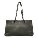 Bottega Veneta Tote Intrecciato Dark Gray Leather — view 3