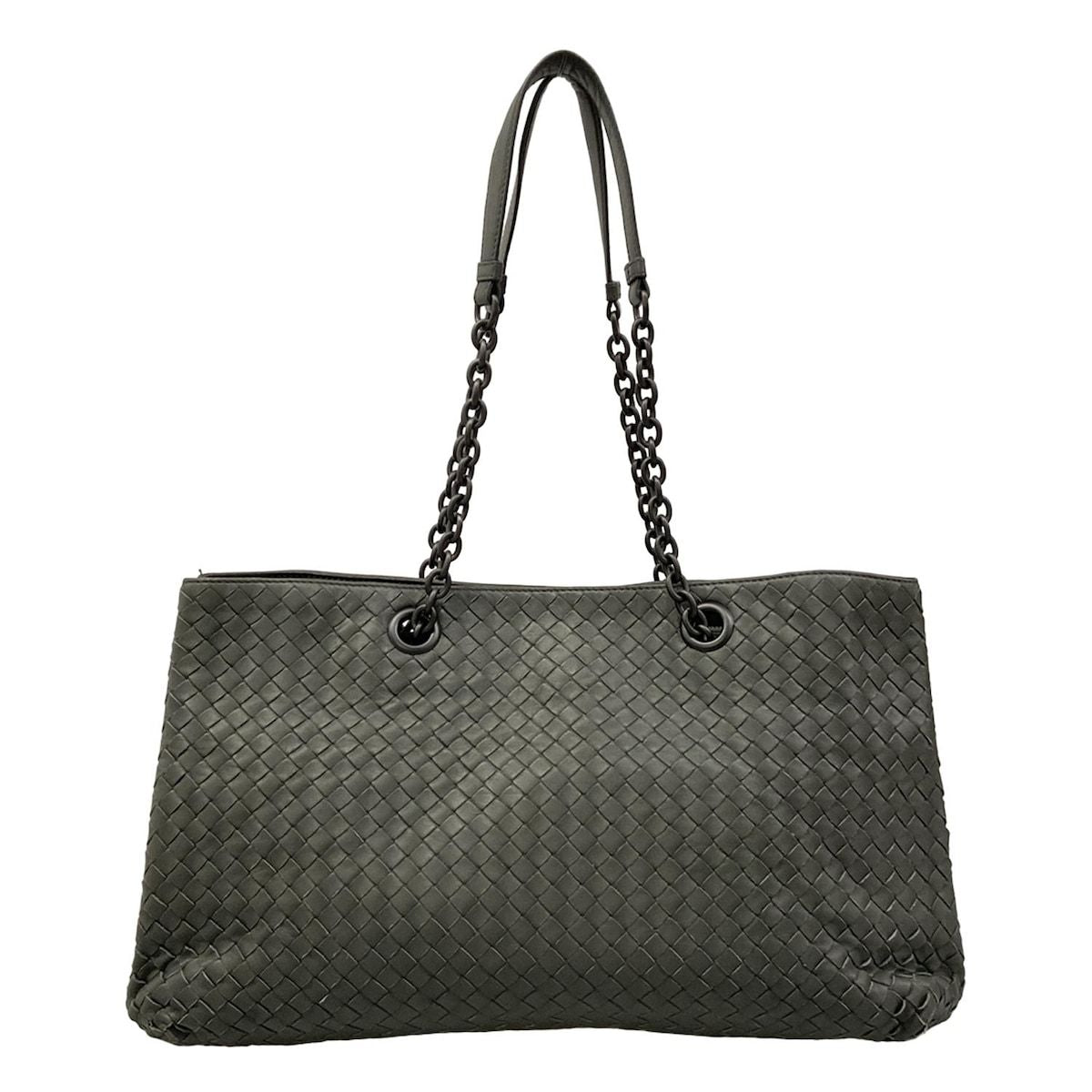 Bottega Veneta Tote Intrecciato Dark Gray Leather — view 3