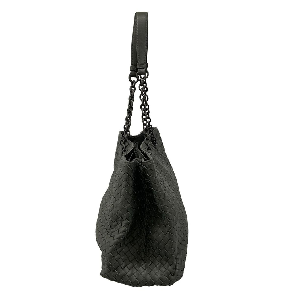 Bottega Veneta Tote Intrecciato Dark Gray Leather — view 4