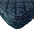 Chanel Shoulder Bag Quilted Cruise Line Dark Navy Chain Silver — view 8