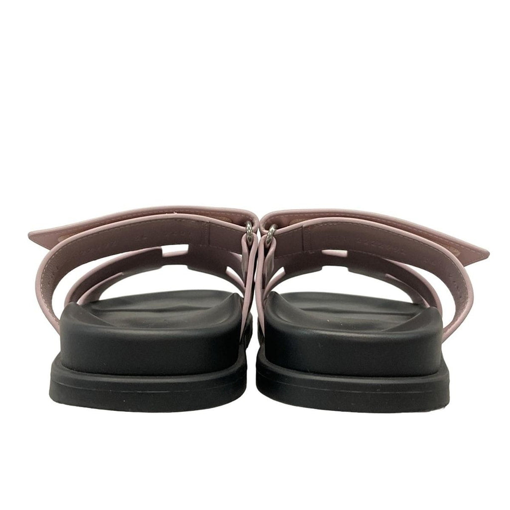 Hermes Sandals 36 Chypre Rose Cancan Leather — view 6