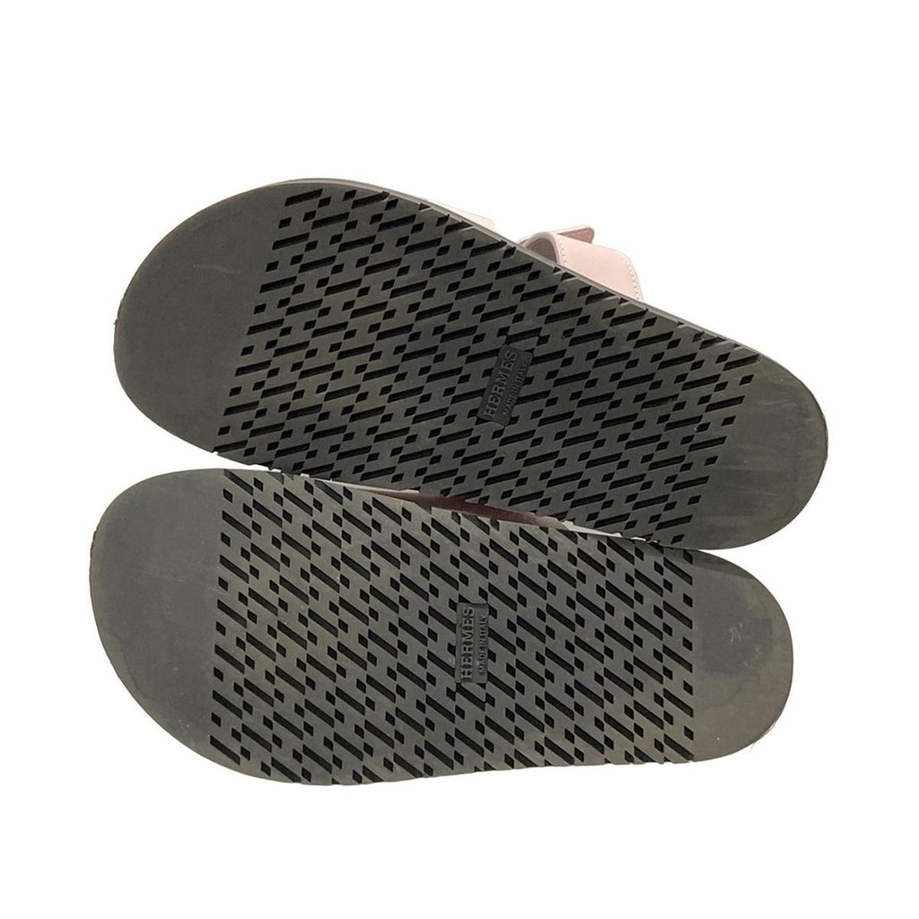 Hermes Sandals 36 Chypre Rose Cancan Leather — view 8