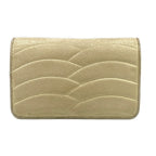 Chanel Wallet Gold Chain Wave Stitch Shoulder — view 2