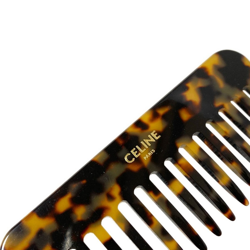 Celine Small Hair Comb Ivory Gold Shoulder — view 3
