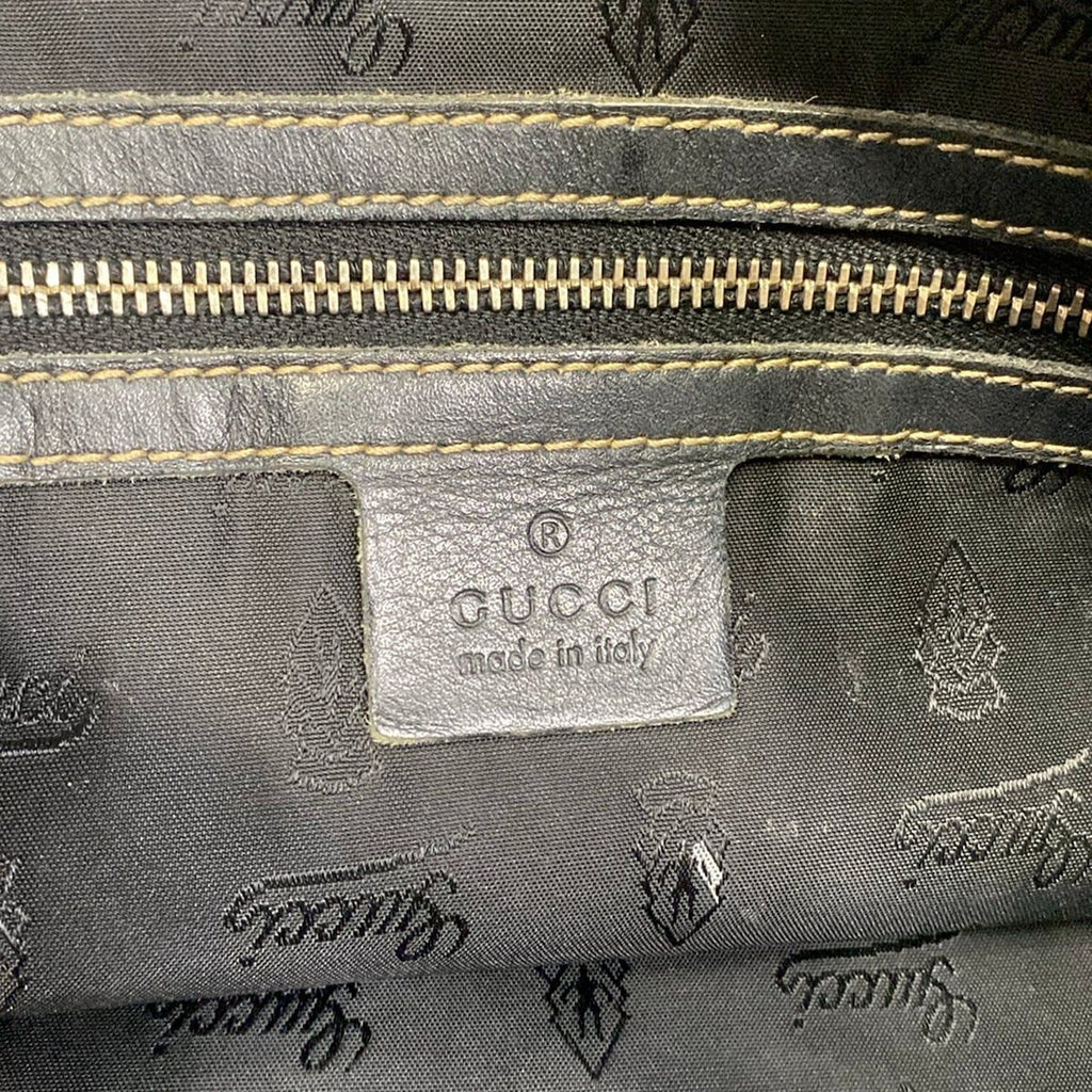 Gucci Tote Brit Black Leather — view 8