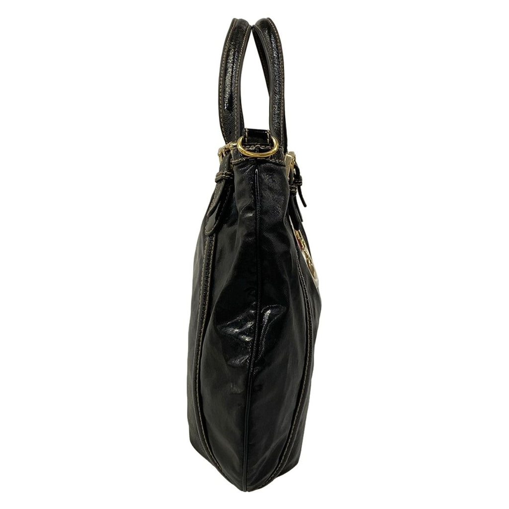 Gucci Tote Brit Black Leather — view 2