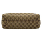 Gucci Tote GG Leather Small Black Beige Dark Brown Reversible — view 5