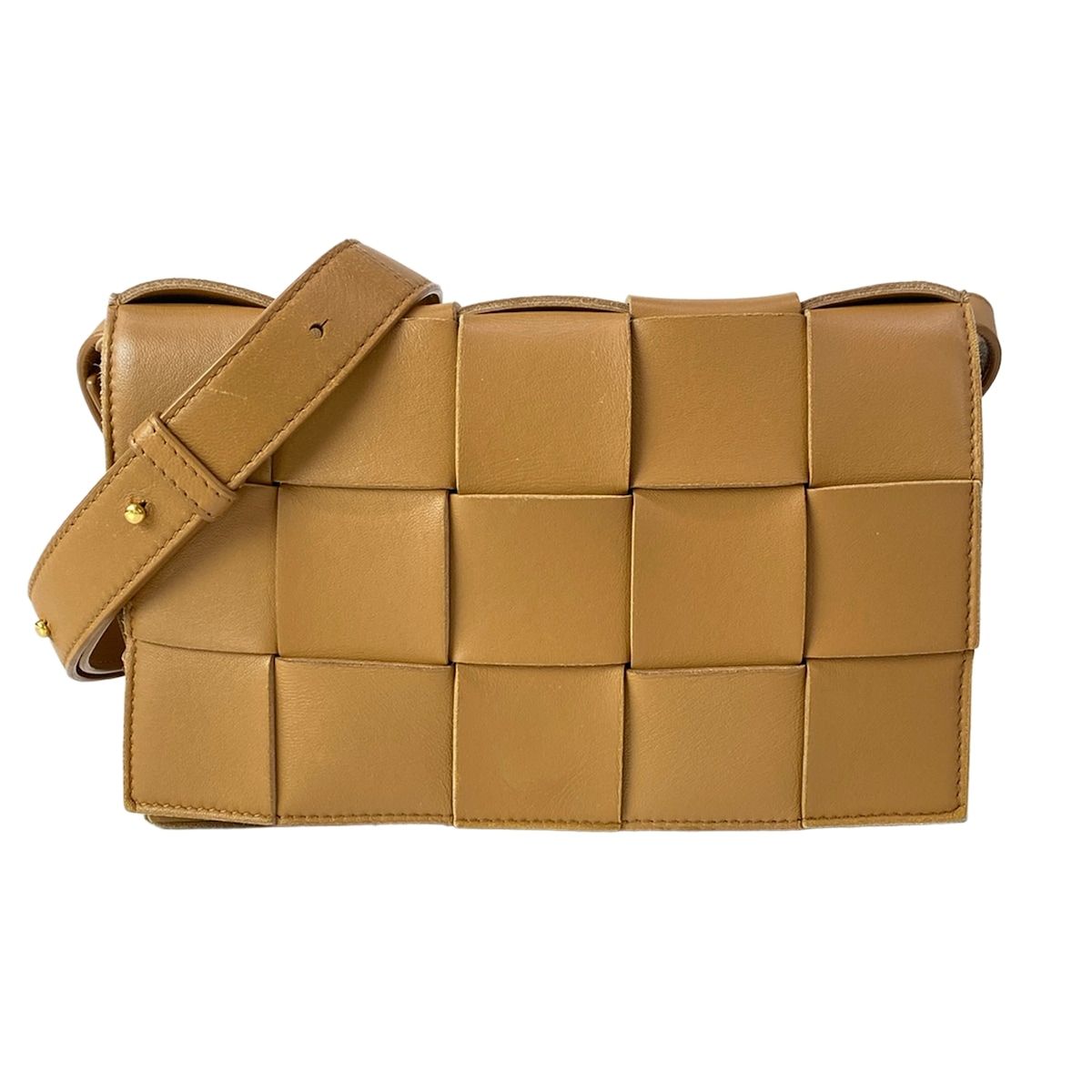 Bottega Veneta Shoulder Bag Cassette Brown Leather