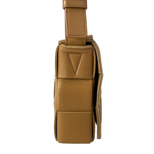 Bottega Veneta Shoulder Bag Cassette Brown Leather — view 2