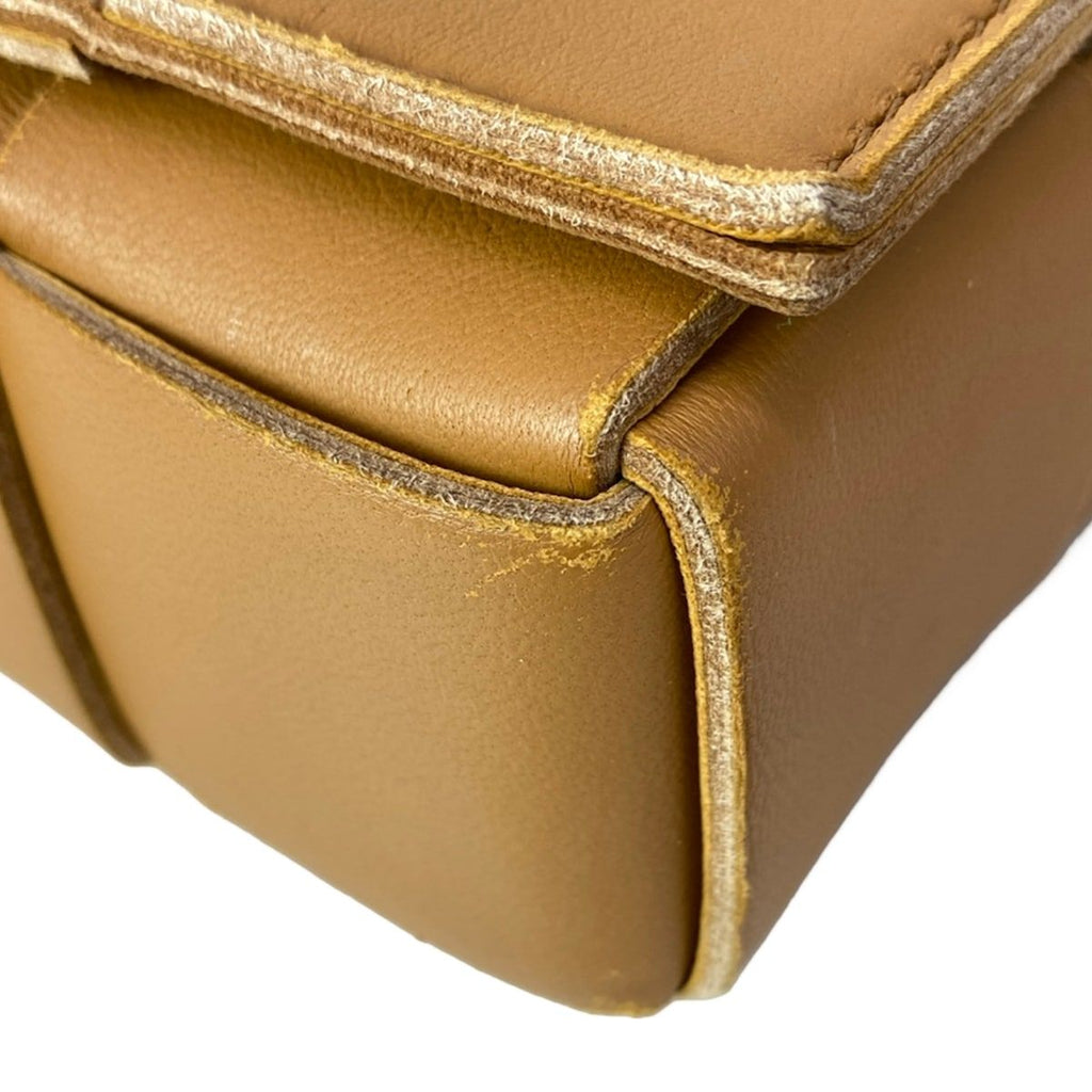 Bottega Veneta Shoulder Bag Cassette Brown Leather — view 6