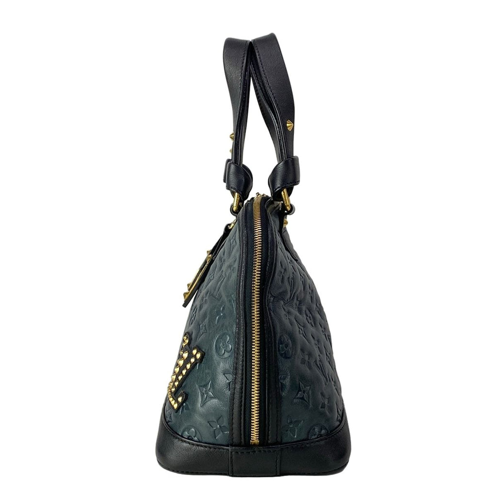 Louis Vuitton Handbag Collection Line Monogram Double Jeuneo Alma Noir Leather — view 4