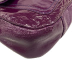 Saint Laurent Rive Gauche Shoulder Bag Purple Chain Leather — view 6