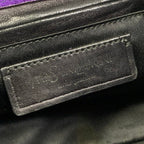 Saint Laurent Rive Gauche Shoulder Bag Purple Chain Leather — view 8