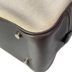 Hermes Handbag Plume 32 Ivory Dark Brown Silver — view 7