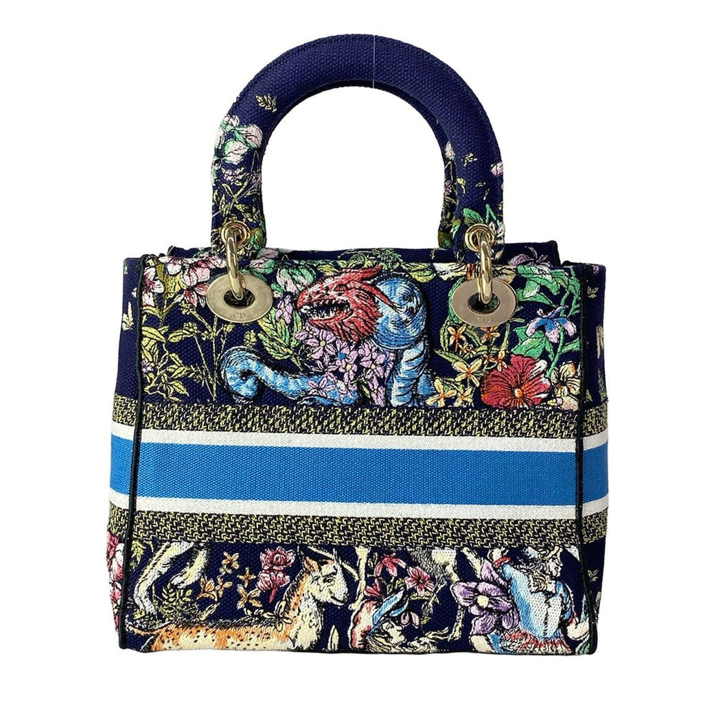 Dior Handbag Light Bag Dark Navy Blue Multi — view 3