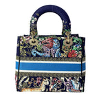 Dior Handbag Light Bag Dark Navy Blue Multi — view 3