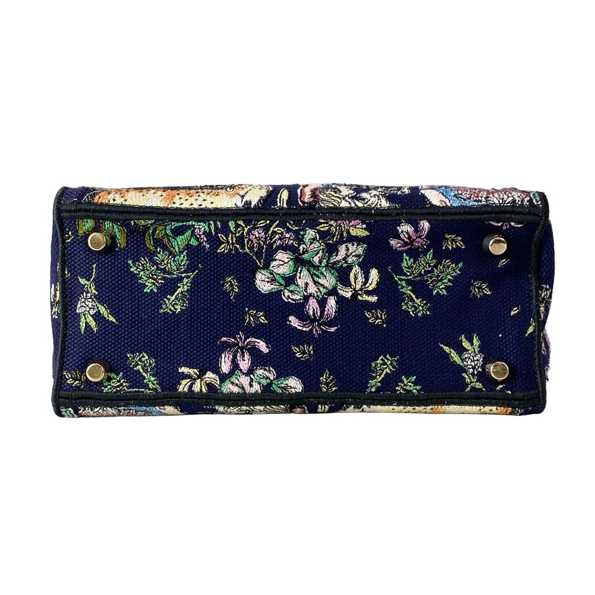 Dior Handbag Light Bag Dark Navy Blue Multi — view 5