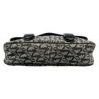 Dior Shoulder Bag Trotter Black Ivory Dark Gray Leather — view 5