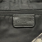 Dior Shoulder Bag Trotter Black Ivory Dark Gray Leather — view 8