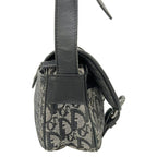 Dior Shoulder Bag Trotter Black Ivory Dark Gray Leather — view 2