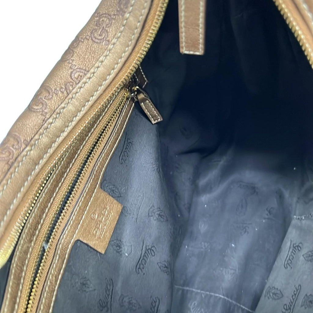 Gucci Shoulder Bag GG Twinsguccissima Line Blanc Leather — view 7