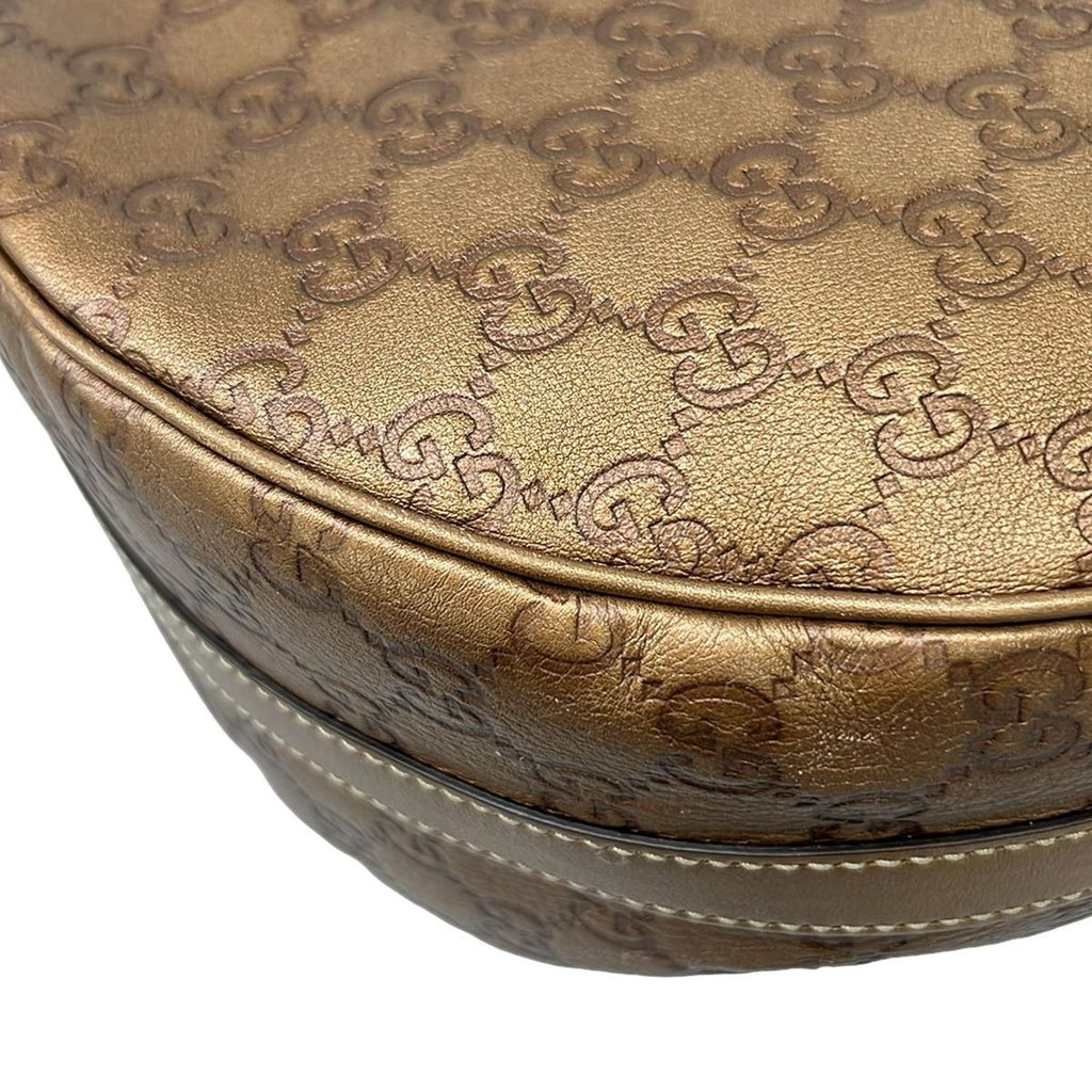 Gucci Shoulder Bag GG Twinsguccissima Line Blanc Leather — view 6