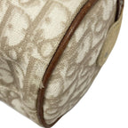 Dior Handbag Trotter Romantic Ivory Beige Brown Ribbon Leather — view 6
