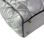 Dior Handbag Lady Bag Silver Leather — view 6