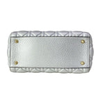 Dior Handbag Lady Bag Silver Leather — view 5