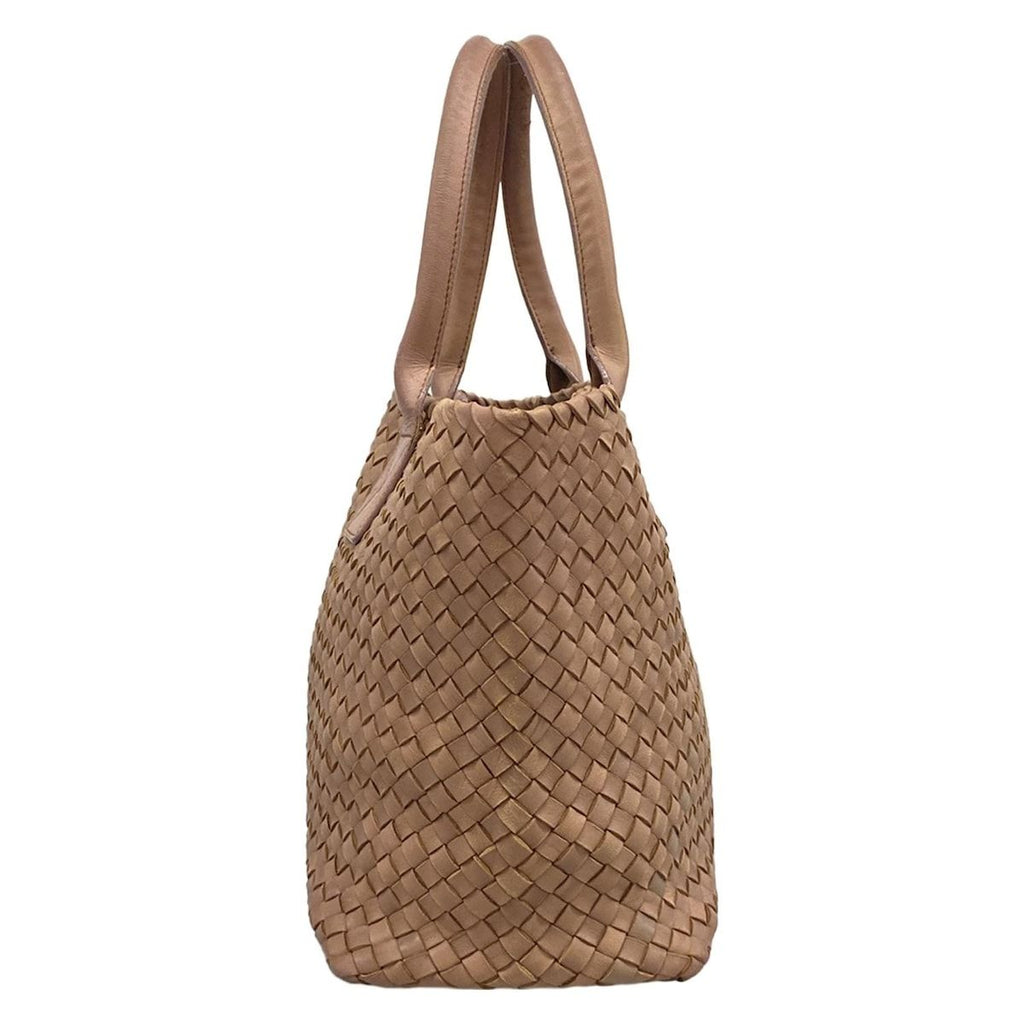 Bottega Veneta Tote Cabas PM Beige Leather — view 4