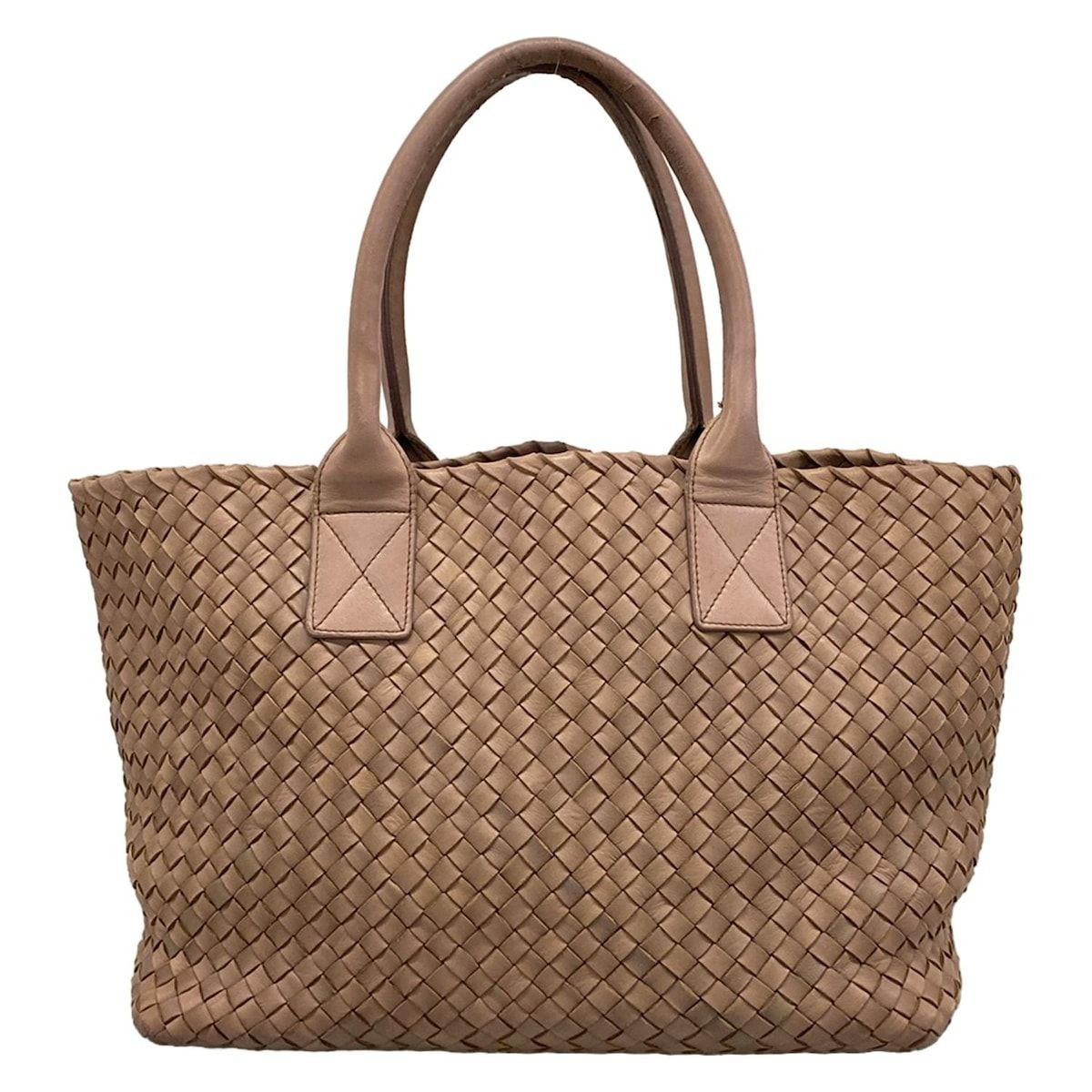 Bottega Veneta Tote Cabas PM Beige Leather — view 3