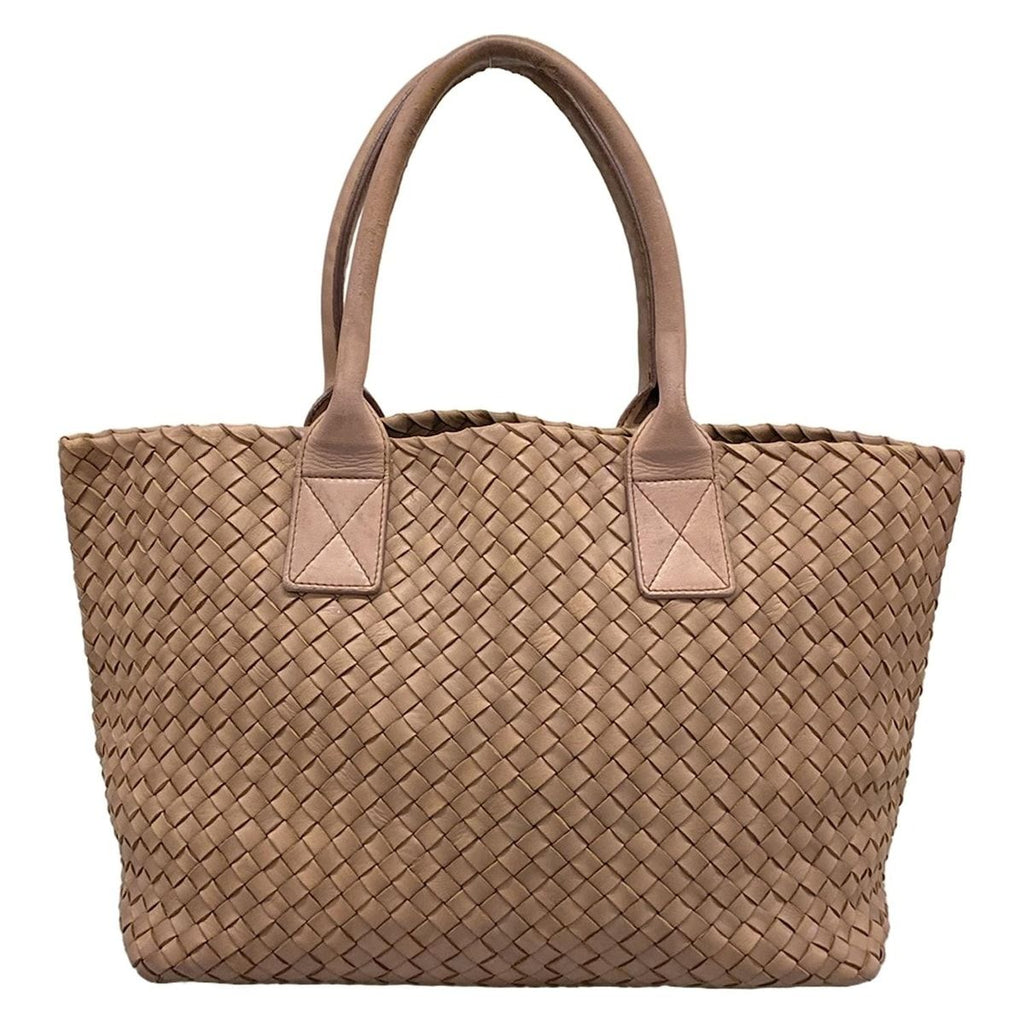 Bottega Veneta Tote Cabas PM Beige Leather