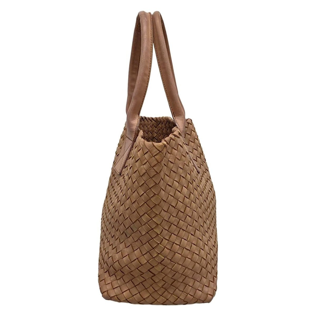 Bottega Veneta Tote Cabas PM Beige Leather — view 2