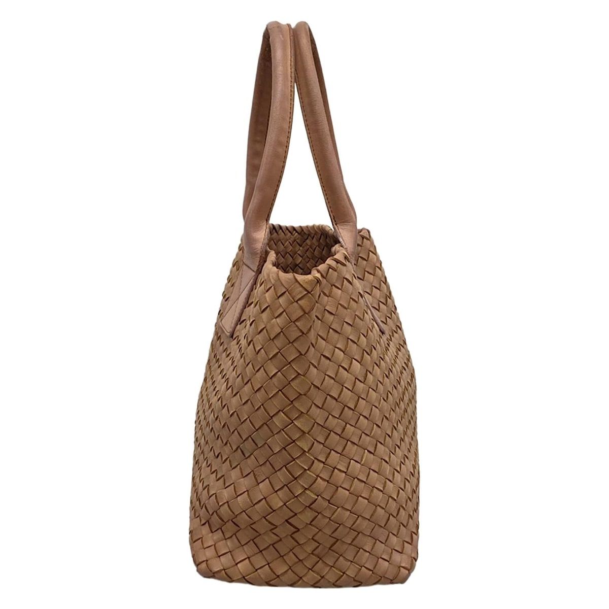 Bottega Veneta Tote Cabas PM Beige Leather — view 2