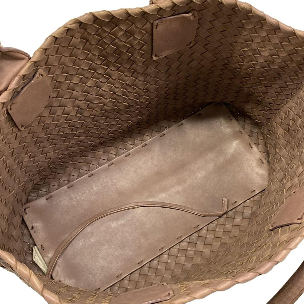Bottega Veneta Tote Cabas PM Beige Leather — view 7