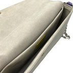 Louis Vuitton Wallet Epi Pochette Felicie Yellow Light Gray Purple Leather — view 4