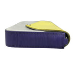 Louis Vuitton Wallet Epi Pochette Felicie Yellow Light Gray Purple Leather — view 8