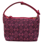 Loewe Handbag Cubby Bag Small Pink Black Anagram Leather — view 3