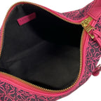 Loewe Handbag Cubby Bag Small Pink Black Anagram Leather — view 7